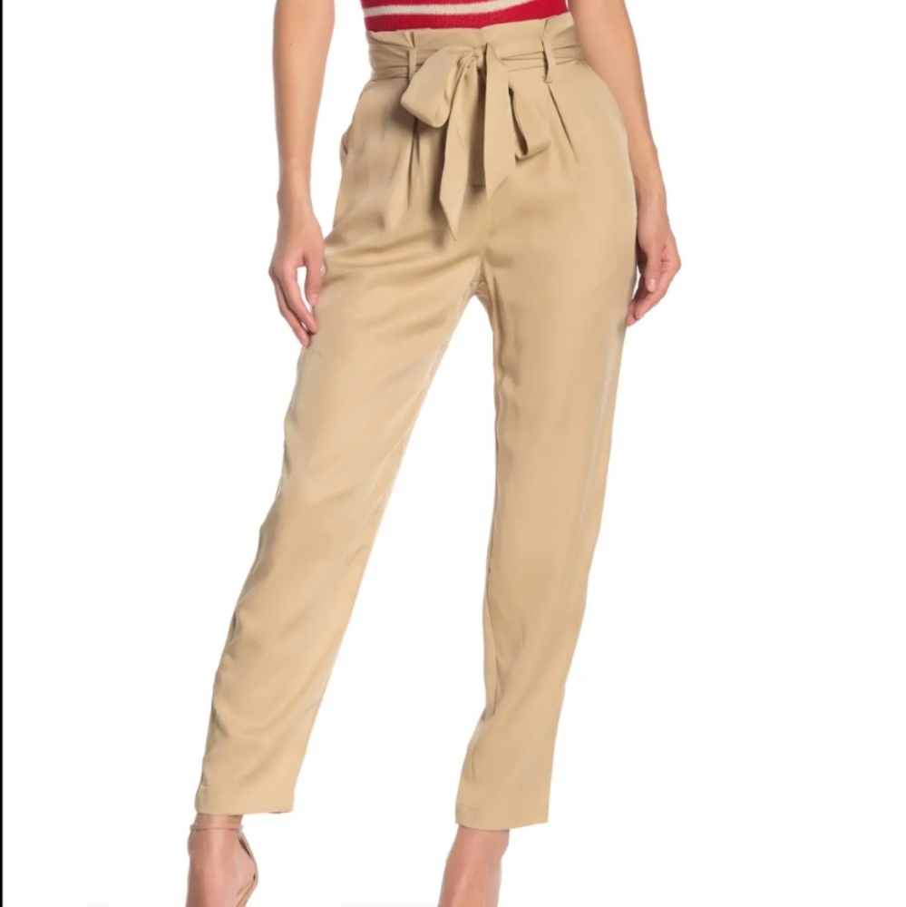 Socialite Tan Safari Paperbag Trousers